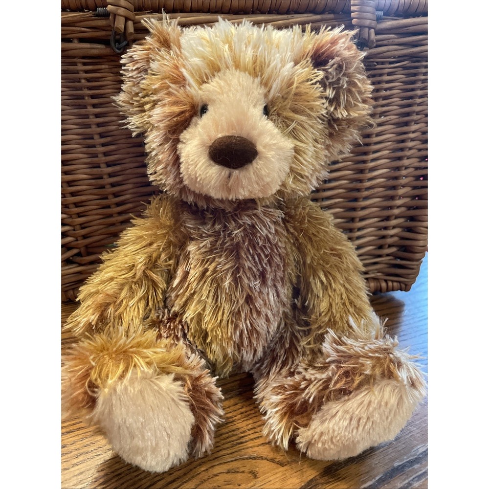 Aurora Brown Plush Teddy Bear Ginger Shaggy Soft Fluffy 2020 Excellent Cond 12"